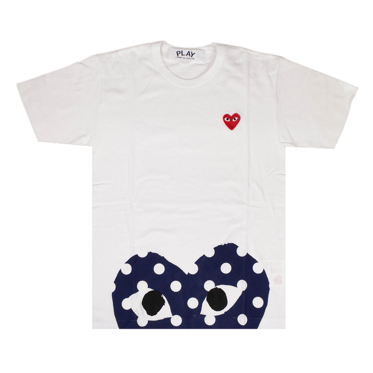 Comme des Garçons PLAY Polka Dot Half Heart T-Shirt "White"