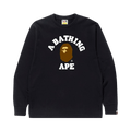 BAPE College Long Sleeve T-Shirt "Black"