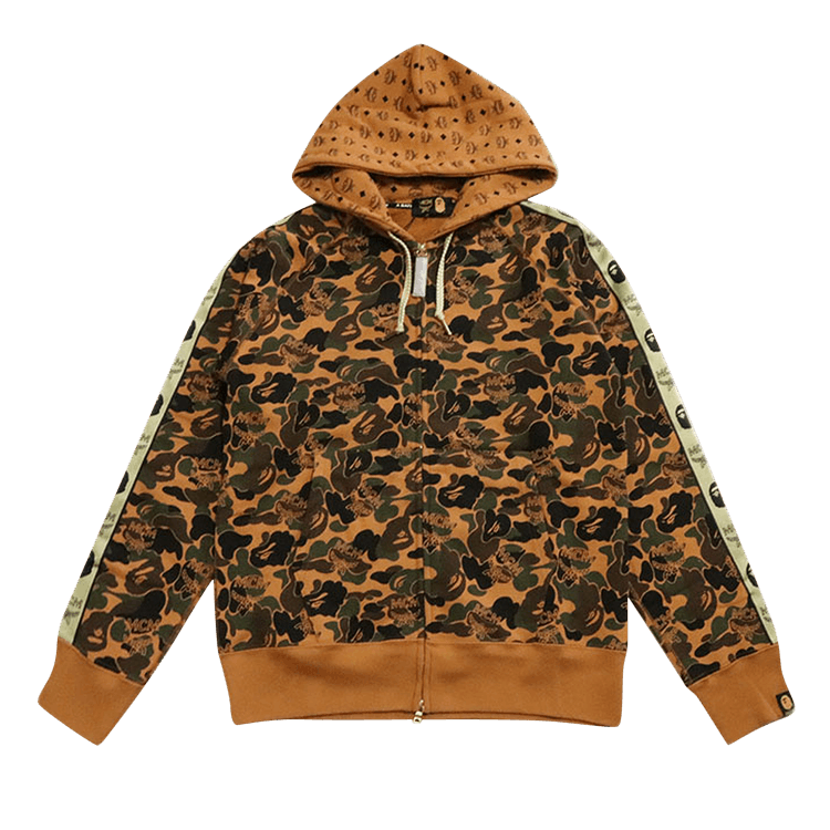 BAPE x MCM Camo Zip Hoodie "Brown"