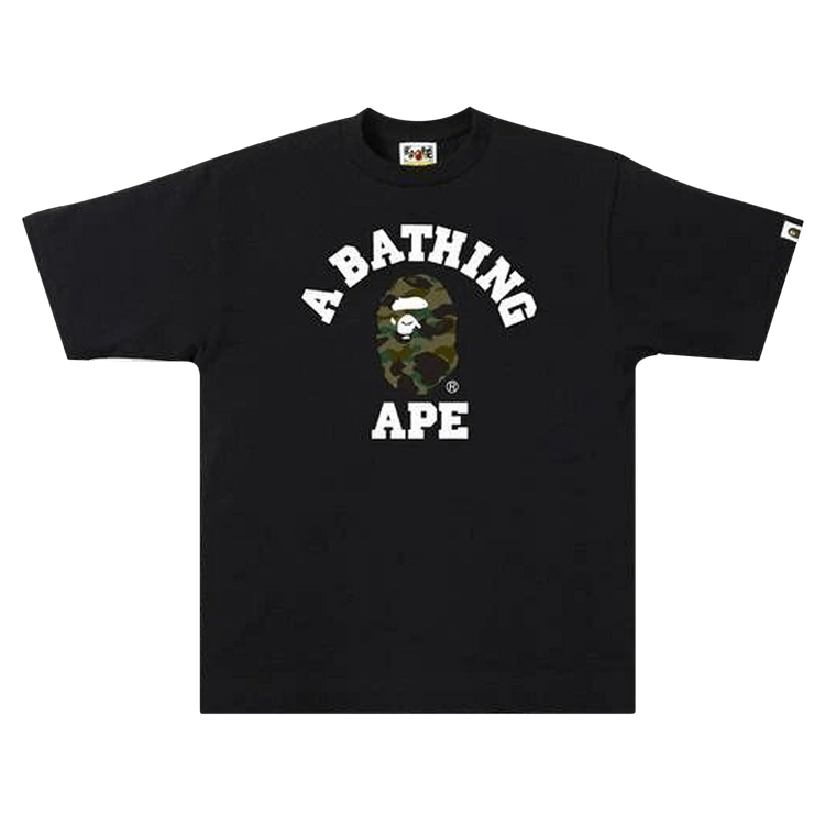 BAPE 1st Camo College T-Shirt "Black"