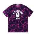 BAPE Color Camo College T-Shirt "Purple"