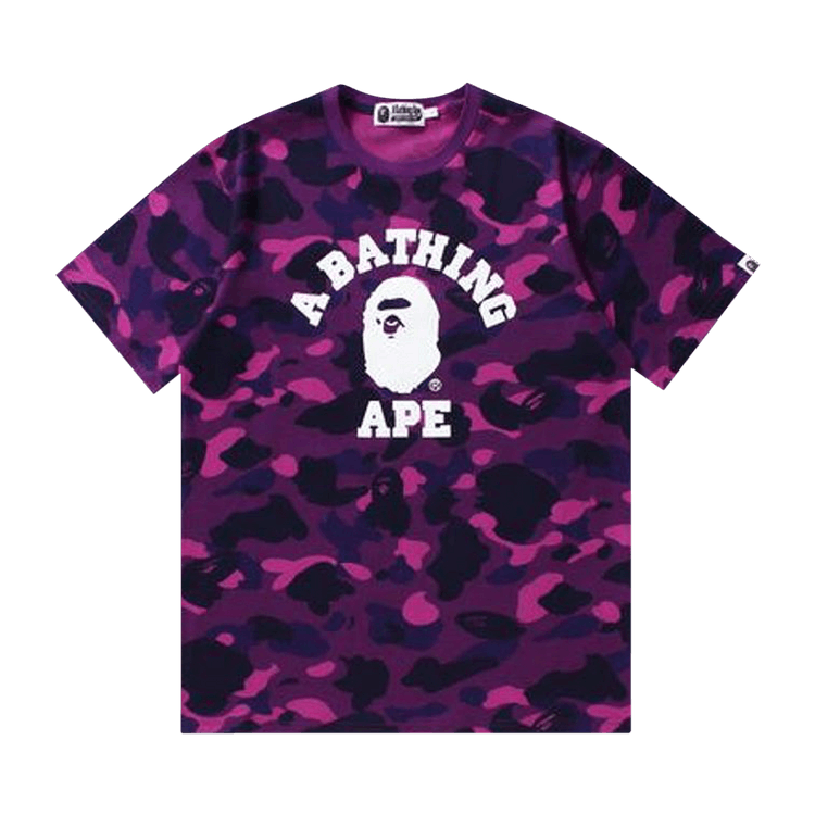 BAPE Color Camo College T-Shirt "Purple"