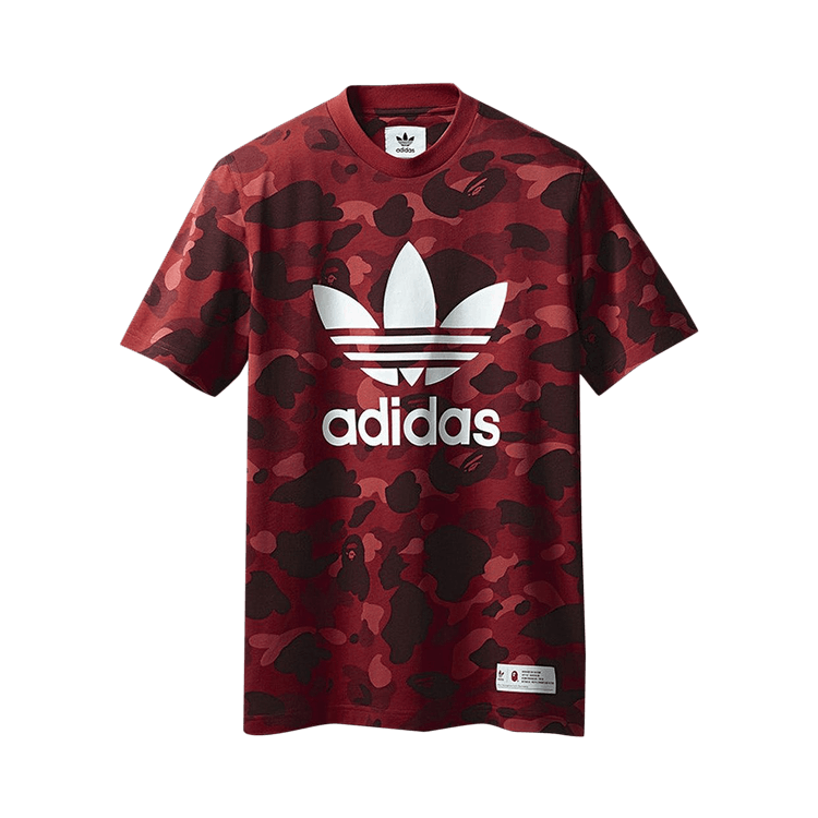 BAPE x adidas adicolor T-Shirt "Raw Red"