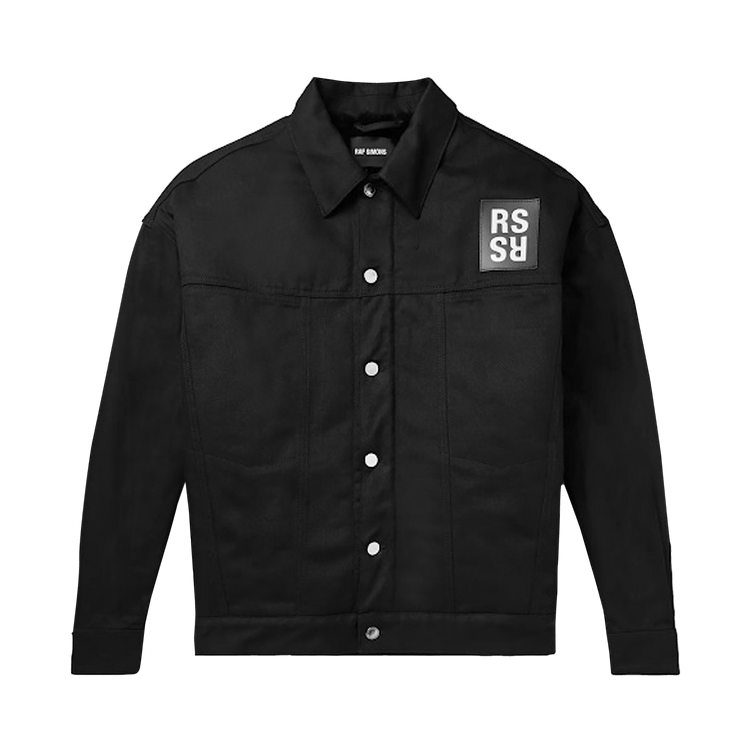 Raf Simons Big Fit Denim Jacket With Fake Fur "Black"
