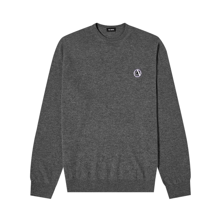 Raf Simons Embroidered Round Neck Knit "Grey"