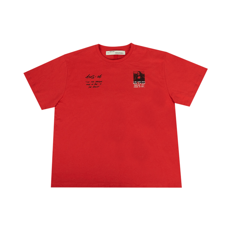 Off-White Mona Lisa Oversized T-Shirt "Red"