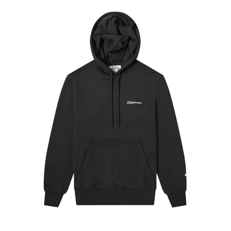 A.P.C. x JJJJound Justin Hoodie "Black"