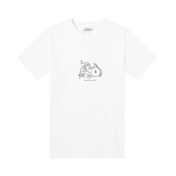 A.P.C. x JJJJound Rough T-Shirt "White"