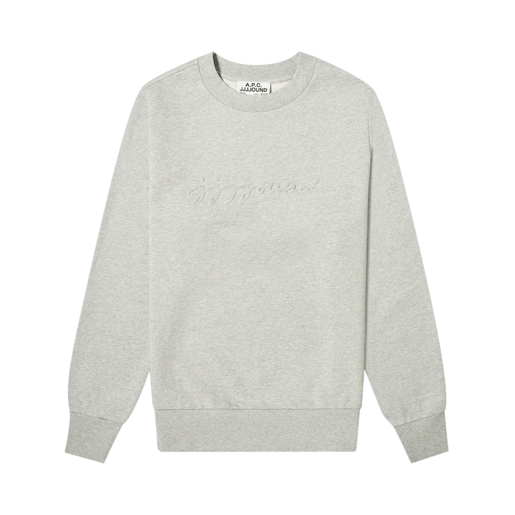 A.P.C. x JJJJound Justin Sweater "Pale Heather Grey"