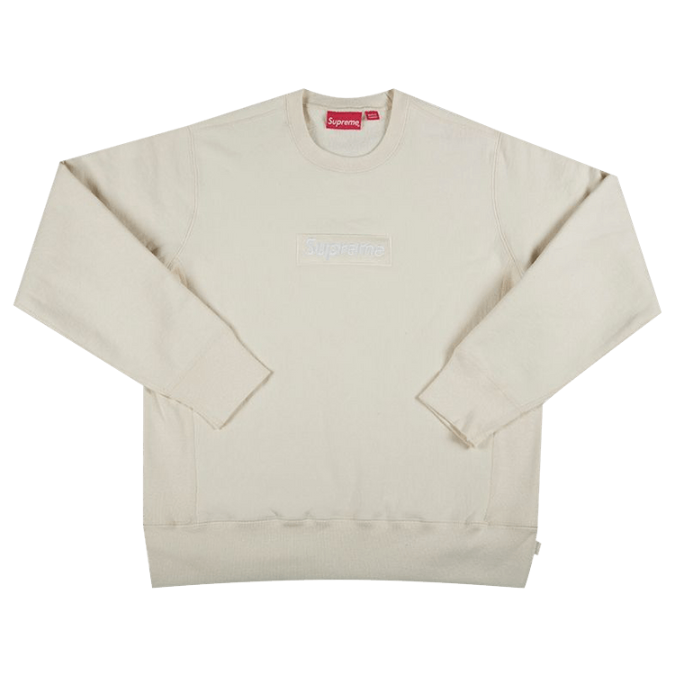 Supreme Box Logo Crewneck "Natural"
