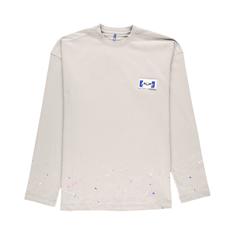 Ader Error Oversize Multicolor Long Sleeve T-Shirt "Grey"