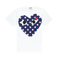 Comme des Garçons PLAY Polka Dot Heart T-Shirt "White"