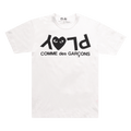 Comme des Garçons PLAY Inverted Text Logo T-Shirt "White"