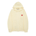 Comme des Garçons PLAY Play Zip Hoodie "Ivory"
