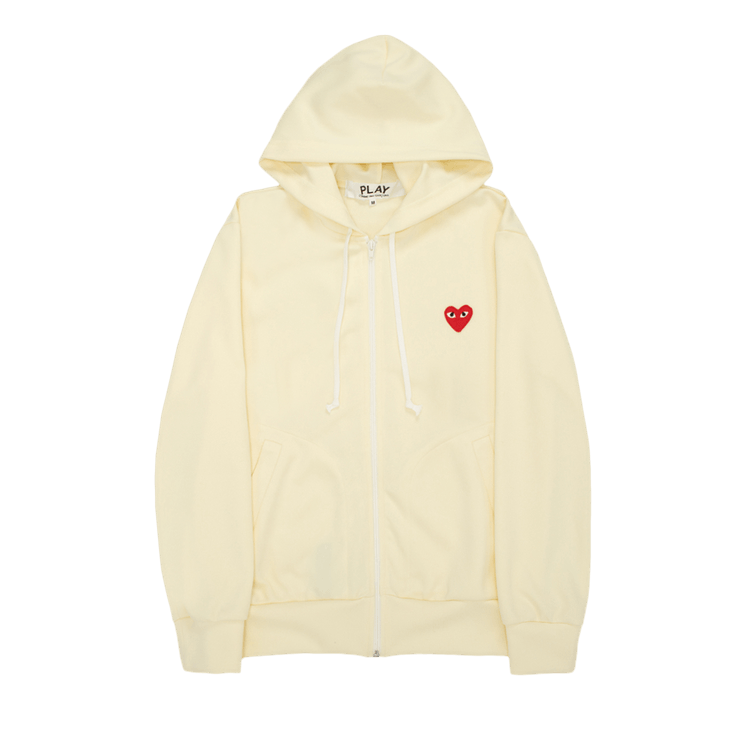 Comme des Garçons PLAY Play Zip Hoodie "Ivory"