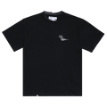 C2H4 Matrix Of Consciousness Printed Distressed Layered T-shirt "Black"