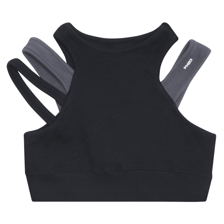 C2H4 Layered Women Sporty Bra "Black"