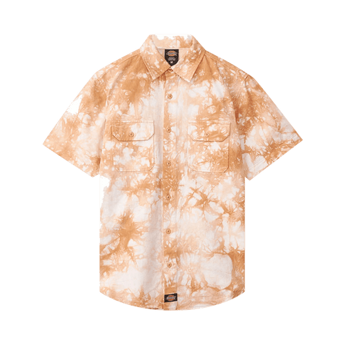 CLOT x Dickies Dragon Tie Dye Short-Sleeve Work Shirt "Brown"