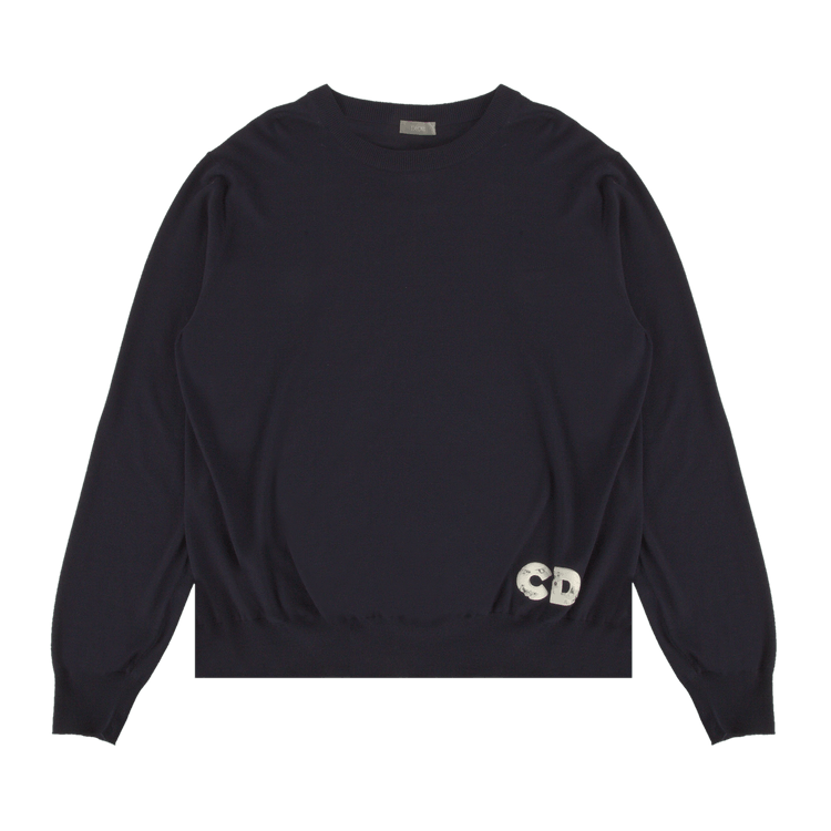 Dior Knit CD Arsham Logo Bottom Right Corner "Navy"