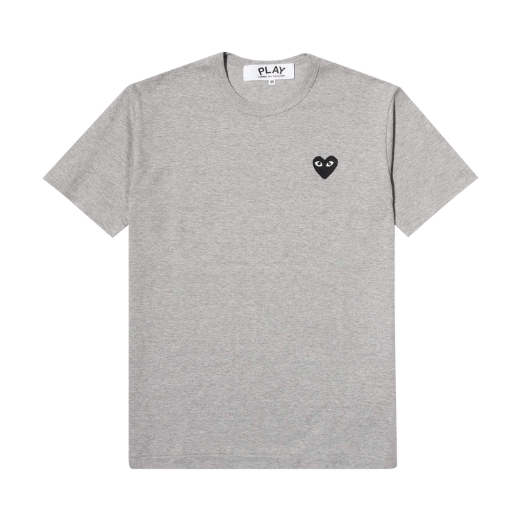 Comme des Garçons Short-Sleeve Play T-Shirt With Black Heart "Grey"