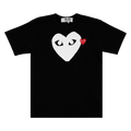 Comme des Garçons Short-Sleeve Play T-Shirt With Red/White Heart "Black"