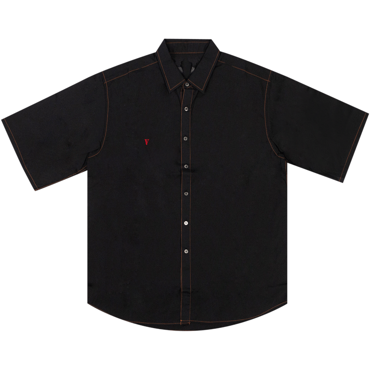 Vlone Short-Sleeve Button Up "Black"