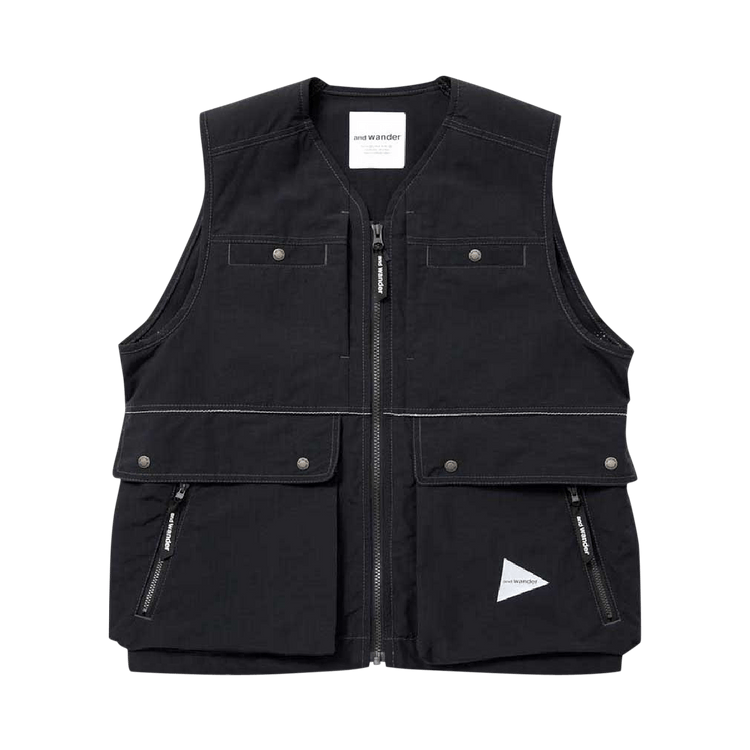 And Wander And Wander Nylon Taffeta Vest 'Black' 'Black'