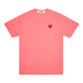Comme des Garçons PLAY Pastelle Red Emblem T-Shirt "Pink"