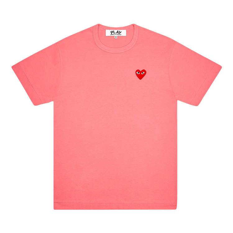 Comme des Garçons PLAY Pastelle Red Emblem T-Shirt "Pink"