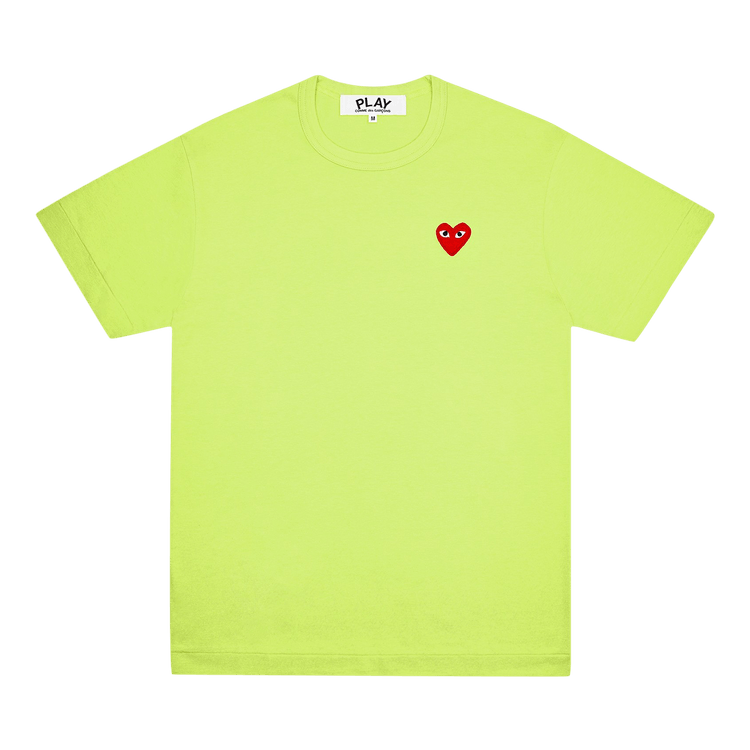 Comme des Garçons PLAY Pastelle Red Emblem T-Shirt "Green"