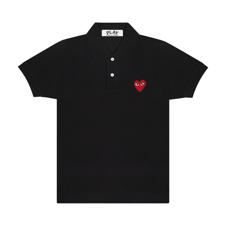 Comme des Garçons PLAY Emblem Polo Tee "Black"