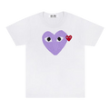 Comme des Garçons PLAY Colored Heart Tee "White"
