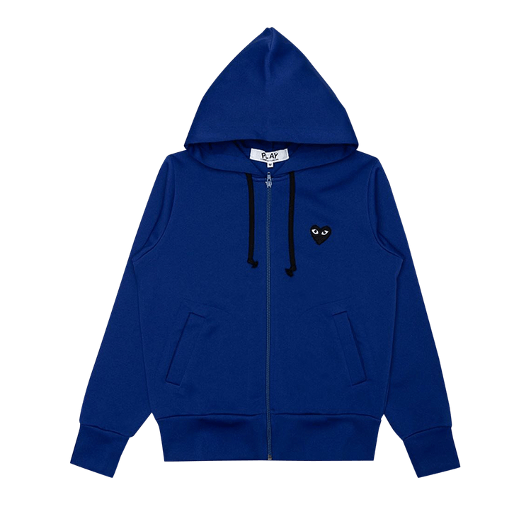 Comme des Garçons PLAY Big Black Heart Hooded Sweatshirt "Navy"