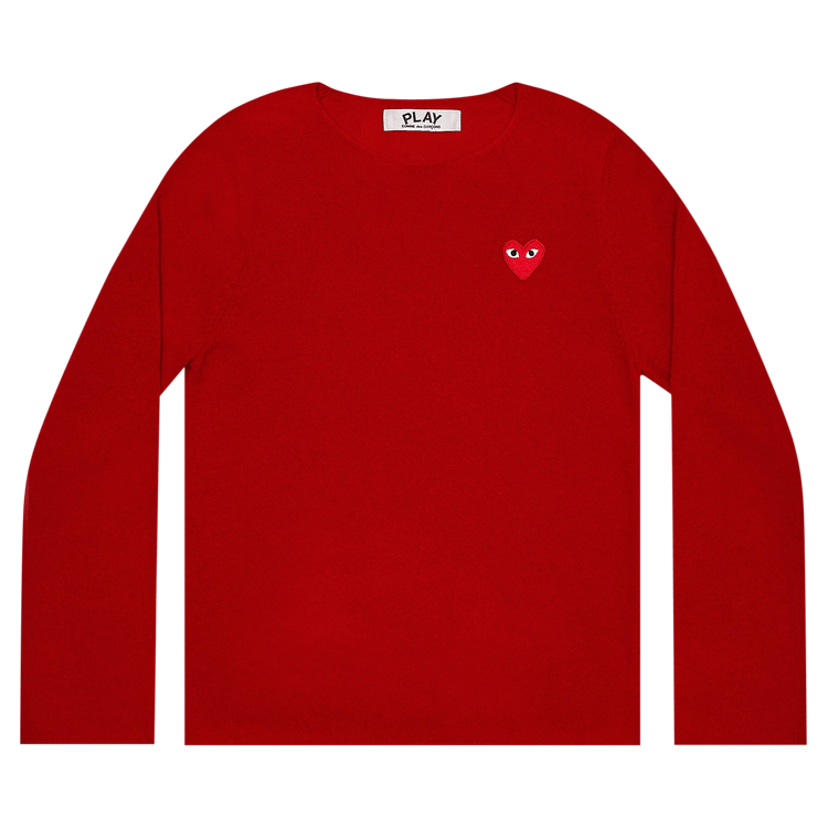 Comme des Garçons PLAY Crewneck Sweater "Red"
