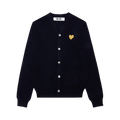 Comme des Garçons PLAY Gold Heart Cardigan "Navy"