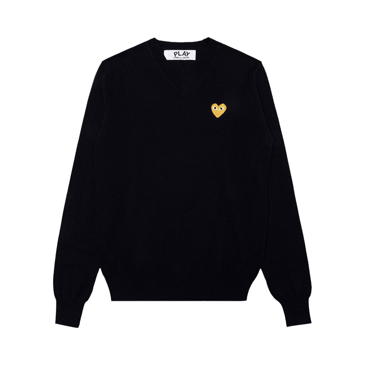 Comme des Garçons PLAY Gold Heart Sweater "Navy"