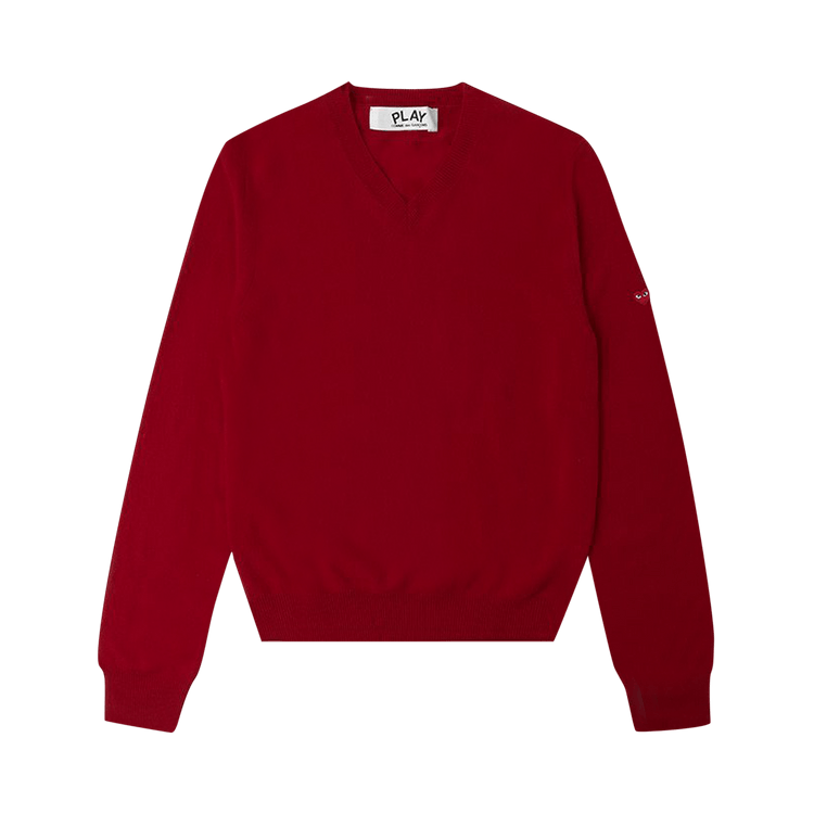 Comme des Garçons PLAY Small Heart Sweater "Red"