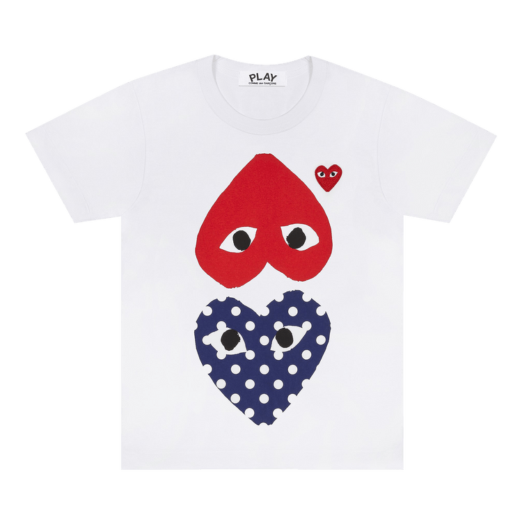 Comme des Garçons PLAY Polka Dot Mirror T-Shirt "White"
