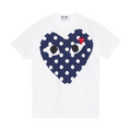 Comme des Garçons PLAY Polka Dot Full Heart T-Shirt "White"