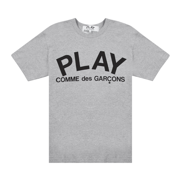 Comme des Garçons PLAY Text T-Shirt "Grey"