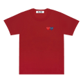 Comme des Garçons PLAY Double Hearts T-Shirt "Burgundy"