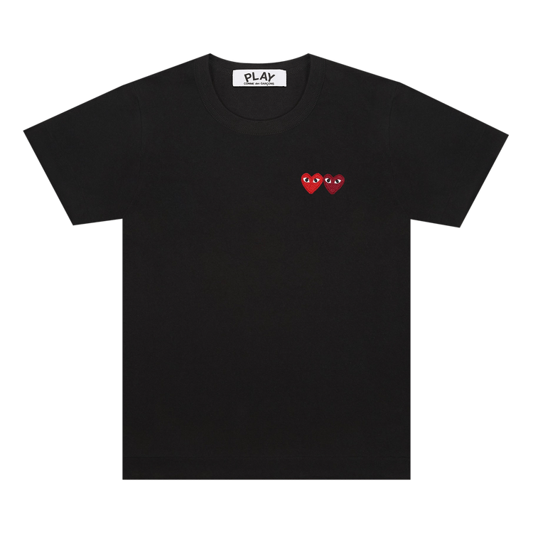 Comme des Garçons PLAY Double Heart T-Shirt "Black"