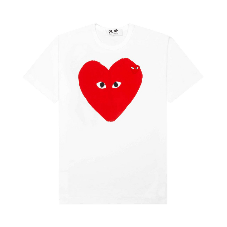 Comme des Garçons PLAY Red Emblem Small Eyes T-Shirt "White"