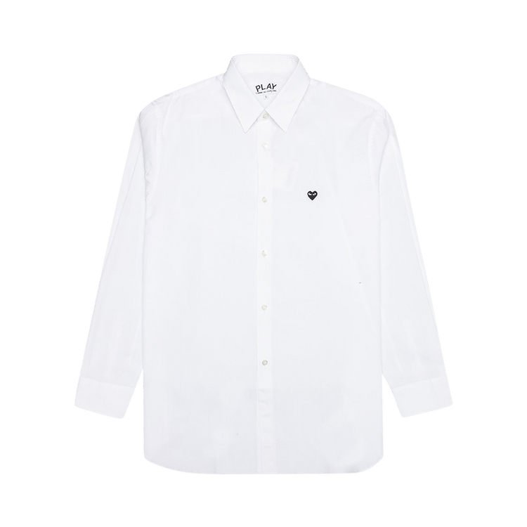 Comme des Garçons PLAY Small Black Emblem Button Down "Black"