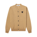 Comme des Garçons PLAY Heart Wool Cardigan "Beige"