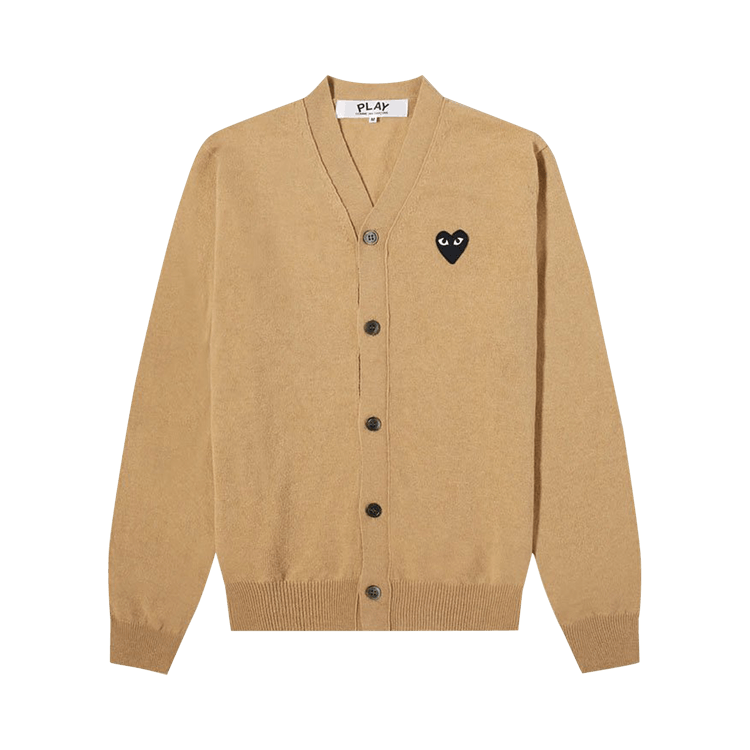 Comme des Garçons PLAY Heart Wool Cardigan "Beige"
