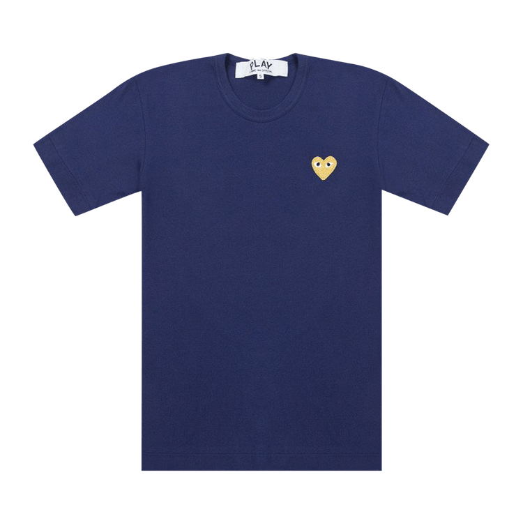 Comme des Garçons PLAY Gold Heart T-Shirt "Navy"