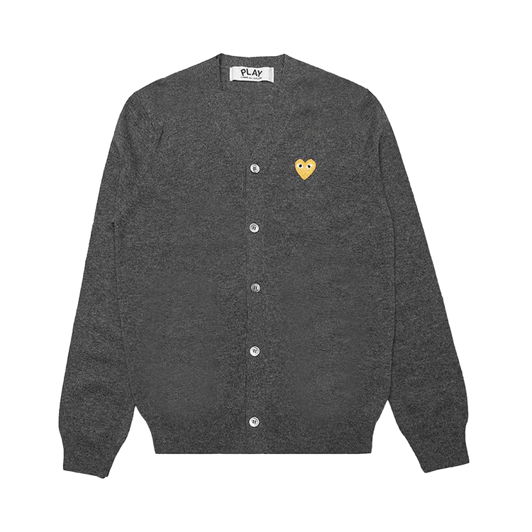 Comme des Garçons PLAY Gold Heart Cardigan "Grey"