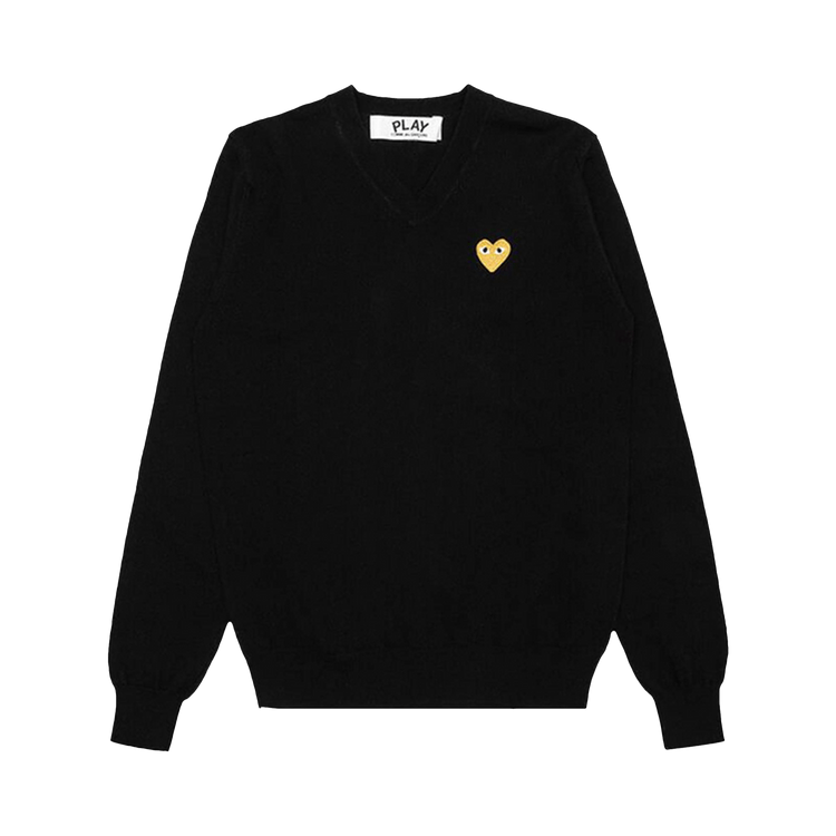 Comme des Garçons PLAY Gold Heart Sweater "Black"