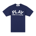 Comme des Garçons PLAY Text T-Shirt "Navy"